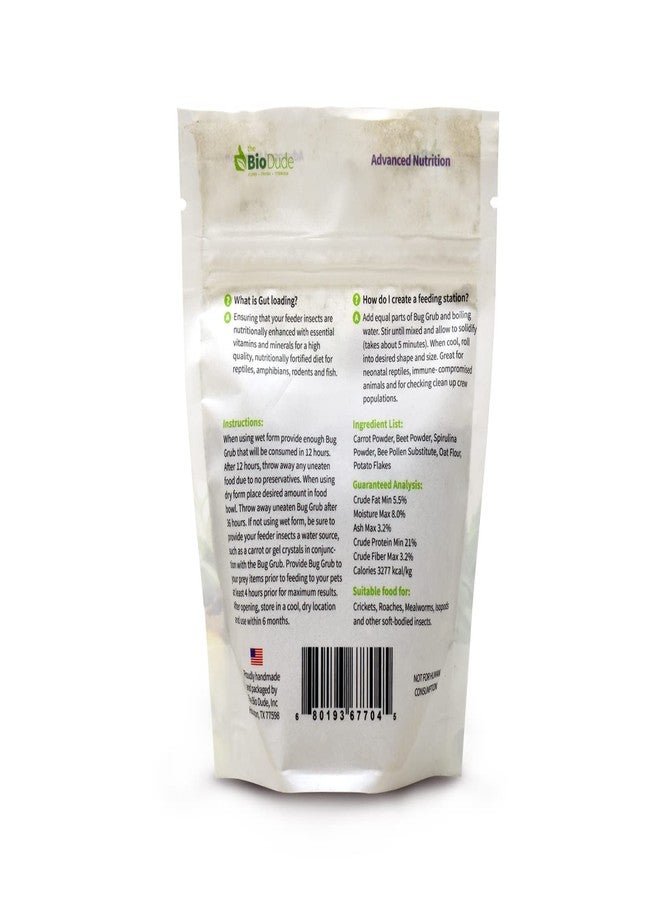 BIODUDE The Bio Dude Bug Grub 4 oz- Premium Insect Gutloader - Great for Roaches, Crickets, Superworms and More! - Image 2